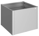 BIOHORT Hochbeet, 0,695 l, quadratisch - silberfarben