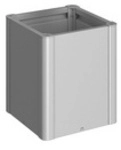 BIOHORT Pflanzbeet &raquo;Belvedere MIDI&laquo;, silber-metallic, Metall - silberfarben
