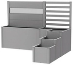BIOHORT Blumenkasten &raquo;DaVinci&laquo;, BxHxT: 250 x 168 x 201 cm, Metall - silberfarben