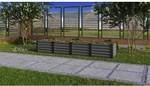 VITAVIA Hochbeet &raquo;In&Out&laquo;, BxHxL: 65 x 40,3 x 245 cm, Zincalume&reg; - grau