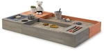 MUDDY BUDDY Sandkasten &raquo;Flexy Style&laquo;, Ab 3 Jahren, Zypressenholz - grau