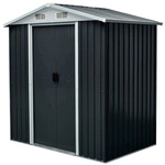 HOME DELUXE Gartenhaus &raquo;BOHIO DELUXE&laquo;, Gr&ouml;&szlig;e L - grau