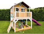 AXI Spielturm &raquo;Marc&laquo;, BxHxT: 432 x 293 x 212 cm, Holz, braun/wei&szlig;/lila