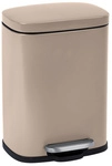 WENKO Treteimer &raquo;Leno&laquo;, H&ouml;he: 29,5 cm, 5 l, taupe - beige