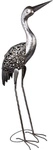 GLOBO LIGHTING Solarleuchte &raquo;Kranich&laquo;, HxB: 77 x 15, LED, Metall - grau