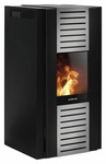 JUSTUS Pelletofen &raquo;Sirkos Aqua 2.0&laquo;, schwarz, Stahl, 9,4 kW, wasserf&uuml;hrend