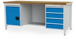 Bedrunka + Hirth Kastenwerkbank, BxHxT: 200 x 95,9 x 75 cm, Gestell: Stahlblech -