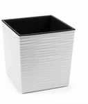 SIENA GARDEN Pflanzgef&auml;&szlig; &raquo;Modern&laquo;, Kunststoff, wei&szlig;, rechteckig - weiss