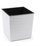 SIENA GARDEN Pflanzgef&auml;&szlig; &raquo;Biron&laquo;, &Oslash;: 25 cm, Kunststoff - weiss