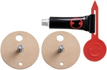 TESA Klebeadapter, Metall, braun/silberfarben
