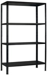 SCHULTE REGALWELT Stecksystem-Grundregal, Metall, HxBxT: 180x60x40 cm, schwarz