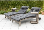 MERXX Gartenm&ouml;belset &raquo;Andalusia&laquo;, Holz/Kunststoff, 4-teilig - grau