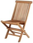 DEVRIES Garten-Klappstuhl &raquo;Woodie&laquo;, BxH: 47 x 89 cm, Teakholz - braun