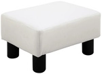 HOMCOM Hocker, BxH: 40 x 24 cm, Kunststoff - weiss