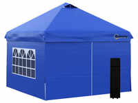Outsunny Faltpavillon, BxHxT: 300 x 284 x 300 cm, Polyester - blau