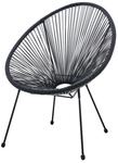 M&ouml;bilia Gartensessel, Kunststoff, BxH: 73 x 88 cm - schwarz