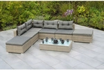 MERXX Gartenm&ouml;belset &raquo;Manzano&laquo;, 6 Sitzpl&auml;tze, Stahl/Kunststoffgeflecht,