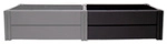KHW Hochbeet, anthrazit, BxH: 44 x 31 cm - schwarz