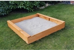 PROMADINO Sandkasten &raquo;Multi&laquo;, BxL: 140 cm x 140 cm, Kiefernholz honigbraun