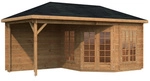 PALMAKO Pavillon &raquo;Melanie&laquo;, rechteckig, BxHxT: 557 x 307 x 557 cm - braun