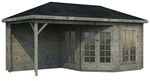 PALMAKO Pavillon &raquo;Melanie&laquo;, rechteckig, BxHxT: 557 x 307 x 557 cm - grau