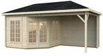 PALMAKO Pavillon &raquo;Melanie&laquo;, rechteckig, BxHxT: 557 x 307 x 557 cm - transparent