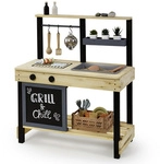 MUDDY BUDDY Matschk&uuml;che &raquo;Grill + Chill&laquo;, Ab 3 Jahren, Zypressenholz - braun