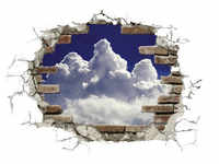 KOMAR Dekosticker »Break Out Clouds«, BxH: 100 x 70 cm - bunt