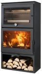 PANADERO Kaminofen &raquo;Gourmet&laquo;, schwarzmetallic, Stahl, 7,1 kW