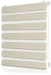 Lichtblick Duo-Rollo, &lrm;Klemmfix, B x L: 100 x 150 cm, Polyester, natur - beige