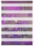 Lichtblick Duo-Rollo, &lrm;Klemmfix, B x L: 100 x 150 cm, Blumenwiese, fuchsia violett