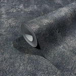 Vliestapete, Betonoptik, LxB: 1005x53 cm, schwarz-goldfarben