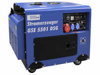 GÜDE Stromerzeuger »GSE 5501 DSG«, 2 x 230 V / 50 Hz Anschluss, 6,5 kW - blau