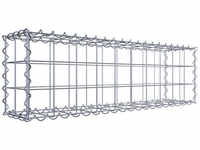 Gabiona Gabione, silbergrau, Maschenweite 10 cm x 10 cm, Spirale - silberfarben