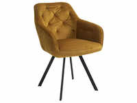 SalesFever Stuhl, Höhe: 85 cm, senffarben/schwarz - gelb