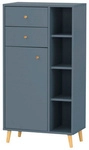 SCHILDMEYER Highboard &raquo;Bjarne&laquo;, BxHxL: 33 x 113,4 x 60,2 cm, blau,...