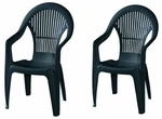 PROGARDEN Gartenm&ouml;belset &raquo;Vega&laquo;, Kunststoff, 2-teilig - gruen