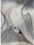 marburg Vliestapete &raquo;Shades&laquo;, Wellen, Grafisch, greige/blau - beige