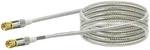 SCHWAIGER SAT-Anschlusskabel, 3 m, 75 Ohm, 90 db, Wei&szlig; - weiss