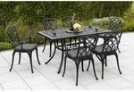 MERXX Gartenm&ouml;belset &raquo;Rhodos&laquo;, 6 Sitzpl&auml;tze, Aluminium, inkl. Auflagen - grau