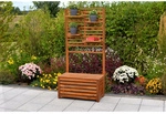 MERXX Kissenbox, mit Sichtschutz, BxHxT: 80,5 x 170 x 44 cm, Akazie - braun