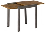 MERXX Gartentisch, BxH: 65 x 75 cm, ausziehbar, Aluminium/Akazie - braun