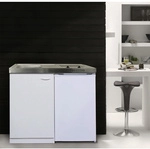 RESPEKTA Minik&uuml;che &raquo;Levin&laquo;, mit E-Ger&auml;ten, Gesamtbreite: 100 cm - weiss