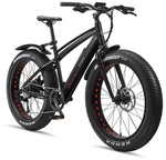TELEFUNKEN E-Bike Mountainbike 26 Zoll, RH: 48 cm, 8-Gang - schwarz