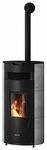 JUSTUS Pelletofen &raquo;Norta&laquo;, speckstein, Stahl, 8 kW - grau