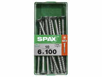 SPAX Universalschraube, T-STAR plus, 10 Stk., 6 x 100 mm - silberfarben