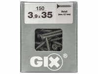 SPAX Feingewindeschraube, 3,9 mm, Stahl, 150 Stk., GIX A 3,9x35 L - silberfarben