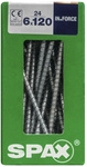 SPAX Holzbauschraube, 6 mm, Stahl, 24 Stk., IN.FORCE 6X120 L - silberfarben