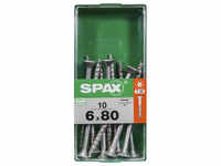 SPAX Universalschraube, T-STAR plus, 10 Stk., 6 x 80 mm - silberfarben