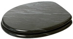 Sanilo WC-Sitz, BxL: 37,7 x 47 cm, Granit - schwarz